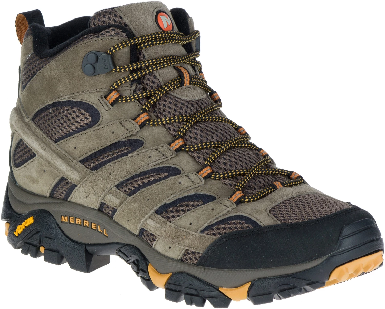 'Merrell' Men's Moab 2 Mid Ventilator - Grey / Tan 3 'Merrell' Men's Moab 2 Mid Ventilator - Grey / Tan