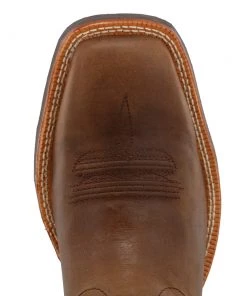 Twisted X Boots 'Twisted X' Men's 12" Ruff Stock Western Square Toe - Peanut / Lime