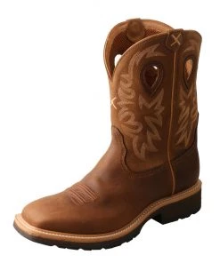 Twisted X Boots 'Twisted X' Men's 11" Western EH Steel Toe - Brown / Lt. Brown
