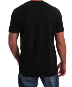 'Cinch' Men's Screen Print Logo Tee - Black