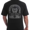 'Cinch' Men's Classic Crew Neck Logo Tee - Black 1 'Cinch' Men's Classic Crew Neck Logo Tee - Black