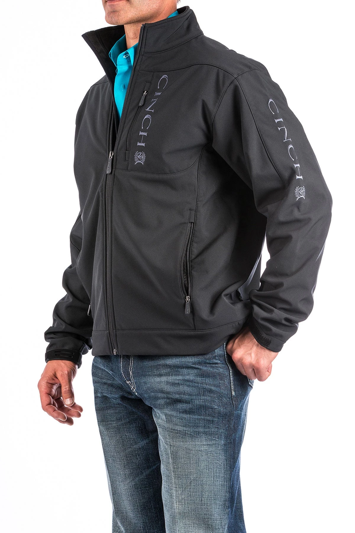'Cinch' Men's Bonded Jacket - Black 3 'Cinch' Men's Bonded Jacket - Black