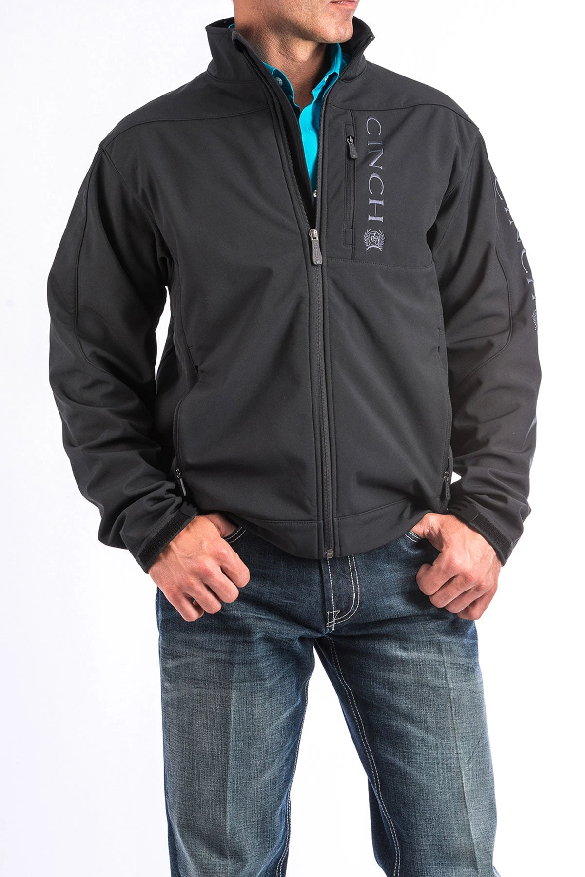 'Cinch' Men's Bonded Jacket - Black 5 'Cinch' Men's Bonded Jacket - Black