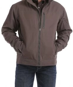 'Cinch' Men's Concealed Carry Canvas Twill Jacket - Stone