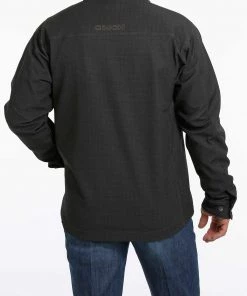 'Cinch' Men's Bonded Logo Concealed Carry Jacket - Black / Tan