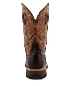 Twisted X Boots 'Twisted X' Men's 12" Cellstretch EH WP Alloy Toe - Smokey Chocolate / Spice 13 Twisted X Boots 'Twisted X' Men's 12