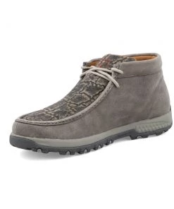 Twisted X Boots 'Twisted X' Men's Chukka Driving Moc - Grey / Grey Elephant
