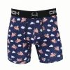 'Cinch' Men's 6" Pigs Fly Boxer Brief - Navy