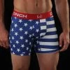 'Cinch' Men's 6" Flag Boxer Brief - Red / White / Blue