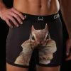 'Cinch' Men's 6" Squirrel Boxer Brief - Brown 1 'Cinch' Men's 6" Squirrel Boxer Brief - Brown