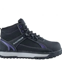 'Nautilus' Women's Urban Int. MetGuard EH SR Alloy Toe - Black / Purple