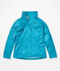 'Marmot' Women's PreCip Eco Jacket - Enamel Blue