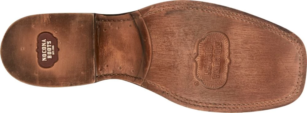 'Nocona' Men's 11" Henry Western Square Toe - Antiqued Brown Cowhide / Vintage Stone 5 'Nocona' Men's 11" Henry Western Square Toe - Antiqued Brown Cowhide / Vintage Stone