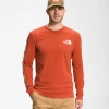 'The North Face' Men's Sleeve Hit T-Shirt - Burnt Ochre 2 'The North Face' Men's Sleeve Hit T-Shirt - Burnt Ochre