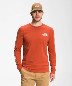 'The North Face' Men's Sleeve Hit T-Shirt - Burnt Ochre