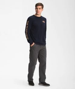 'The North Face' Men's Long Sleeve Hit T-Shirt - Aviator Navy