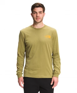 'The North Face' Men's Long Sleeve Hit T-Shirt - Green Moss