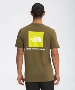 'The North Face' Men's Box NSE T-Shirt - Military Olive