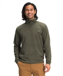 'The North Face' Men's TKA Glacier 1/4 Zip - Taupe Green