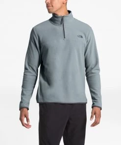 'The North Face' Men's TKA Glacier 1/4 Zip - Mid Grey