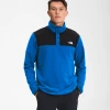 'The North Face' Men's TKA Glacier Snap Pullover - Hero Blue / TNF Black 2 'The North Face' Men's TKA Glacier Snap Pullover - Hero Blue / TNF Black