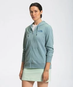 'The North Face' Women's Lightweight Full Zip Hoodie - Tourmaline Blue Heather
