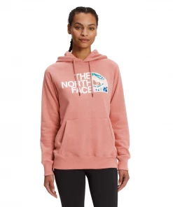 'The North Face' Women's Half Dome Pullover Hoodie - Rose Dawn