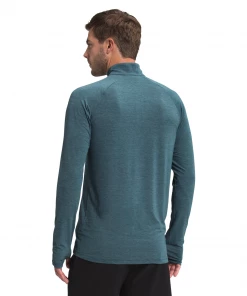 'The North Face' Men's Wander 1/4 Zip - Monterey Blue Heather