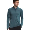 'The North Face' Men's Wander 1/4 Zip - Monterey Blue Heather