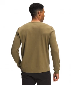 'The North Face' Men's All-Season Waffle Thermal - Military Olive