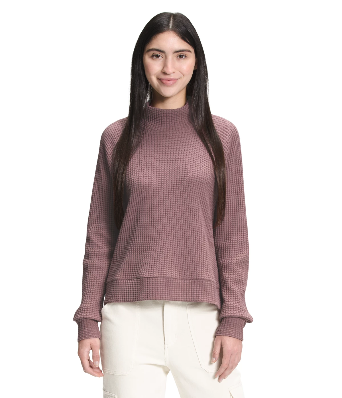 'The North Face' Women's Mock Neck Chabot - Twilight Mauve 3 'The North Face' Women's Mock Neck Chabot - Twilight Mauve