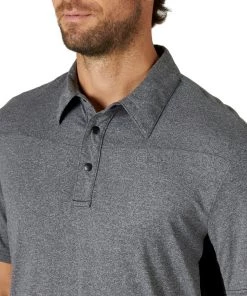 'Wrangler' Men's Performance Polo - Caviar
