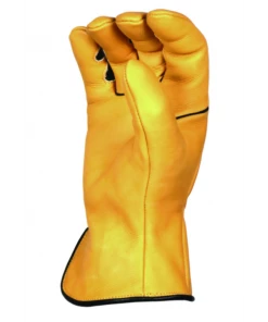 BEAR KNUCKLES LLC 'Bear Knuckles' Double Wedge™ Fleece-Lined Water Resistant Cowhide Driver Glove - Yellow 9 BEAR KNUCKLES LLC 'Bear Knuckles' Double Wedge™ Fleece-Lined Water Resistant Cowhide Driver Glove - Yellow