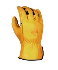 BEAR KNUCKLES LLC 'Bear Knuckles' Double Wedgeâ„¢ Regular Duty Cowhide Driver Glove - Yellow Men