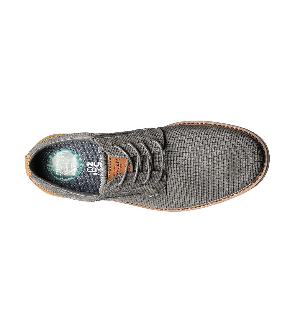 'Nunn Bush' Men's Barklay Plain Toe Oxford - Gray 4 'Nunn Bush' Men's Barklay Plain Toe Oxford - Gray
