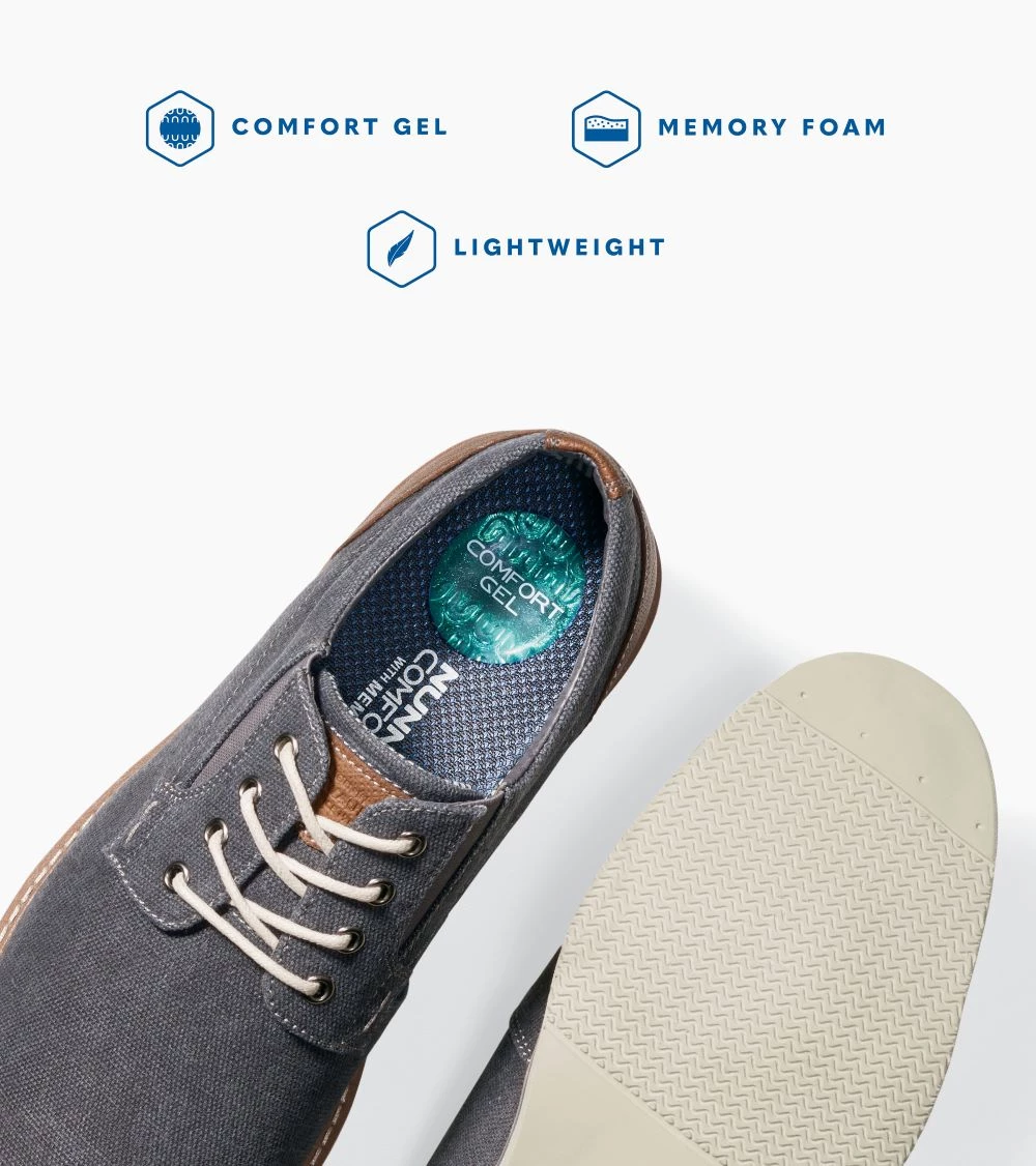 'Nunn Bush' Men's Barklay Plain Toe Oxford - Gray 9 'Nunn Bush' Men's Barklay Plain Toe Oxford - Gray