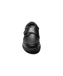 'Nunn Bush' Men's Cam Moc Toe Strap - Black Tumbled