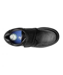 'Nunn Bush' Men's Cam Moc Toe Strap - Black Tumbled