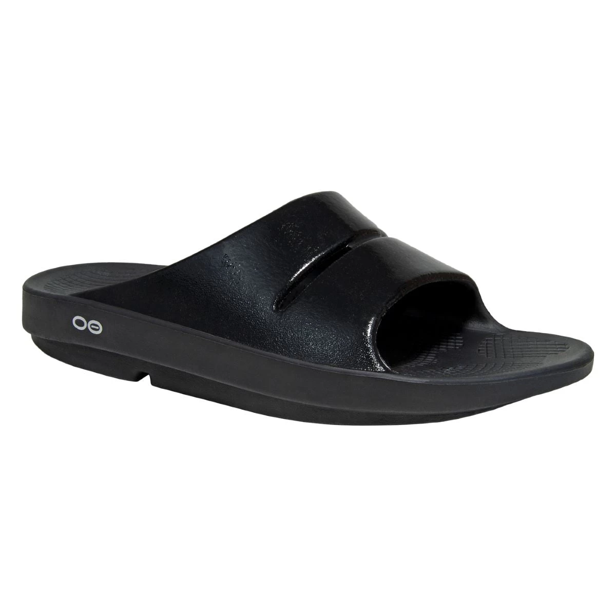 'OOFOS' Women's OOahh Luxe Slide - Black 3 'OOFOS' Women's OOahh Luxe Slide - Black
