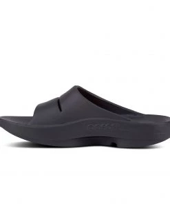 'OOFOS' Unisex OOahh Slide Sandal - Black Shoes & Boots