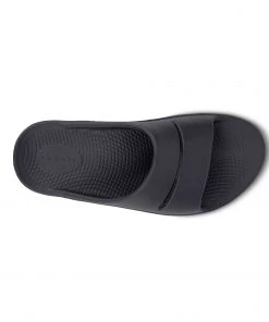'OOFOS' Unisex OOahh Slide Sandal - Black Shoes & Boots