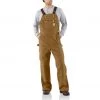 'Carhartt' Men's Unlined Duck Zip To Thigh Bib Overall - Carhartt Brown 2 'Carhartt' Men's Unlined Duck Zip To Thigh Bib Overall - Carhartt Brown