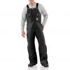 'Carhartt' Men's Zip To Waist Quilt Lined Biberall - Black