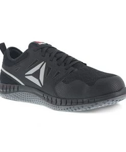 'Reebok' Men's ZPrint Athletic Steel Toe - Black / Dark Grey