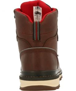 'Rocky'' Men's 6" Rams Horn EH WP Comp Toe Wedge - Brown 13 'Rocky'' Men's 6