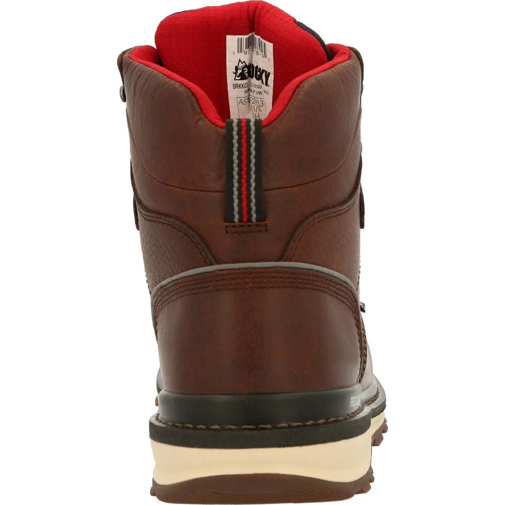 'Rocky'' Men's 6" Rams Horn EH WP Comp Toe Wedge - Brown 7 'Rocky'' Men's 6" Rams Horn EH WP Comp Toe Wedge - Brown