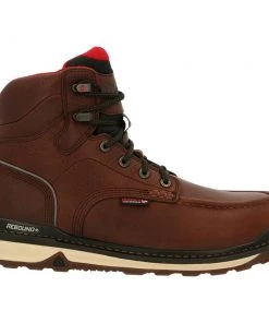 'Rocky'' Men's 6" Rams Horn EH WP Comp Toe Wedge - Brown