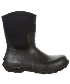'Rocky' Men's 10" Core Chore WP Rubber Boot - Black