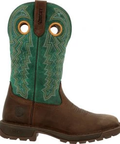'Rocky' Women's 11" Legacy 32 Western - Brown / Teal
