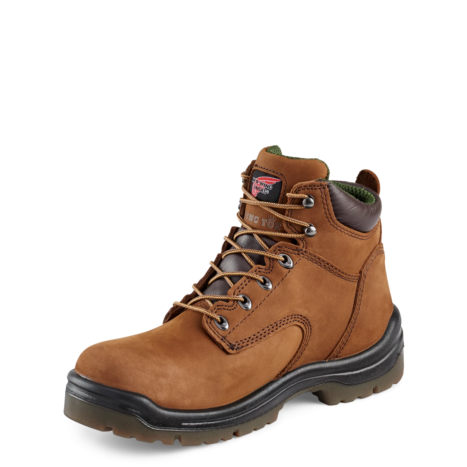 Redwing Shoe Co 'Red Wing' Men's 6" King Toe EH WP Soft Toe - Brown / Black 7 Redwing Shoe Co 'Red Wing' Men's 6" King Toe EH WP Soft Toe - Brown / Black